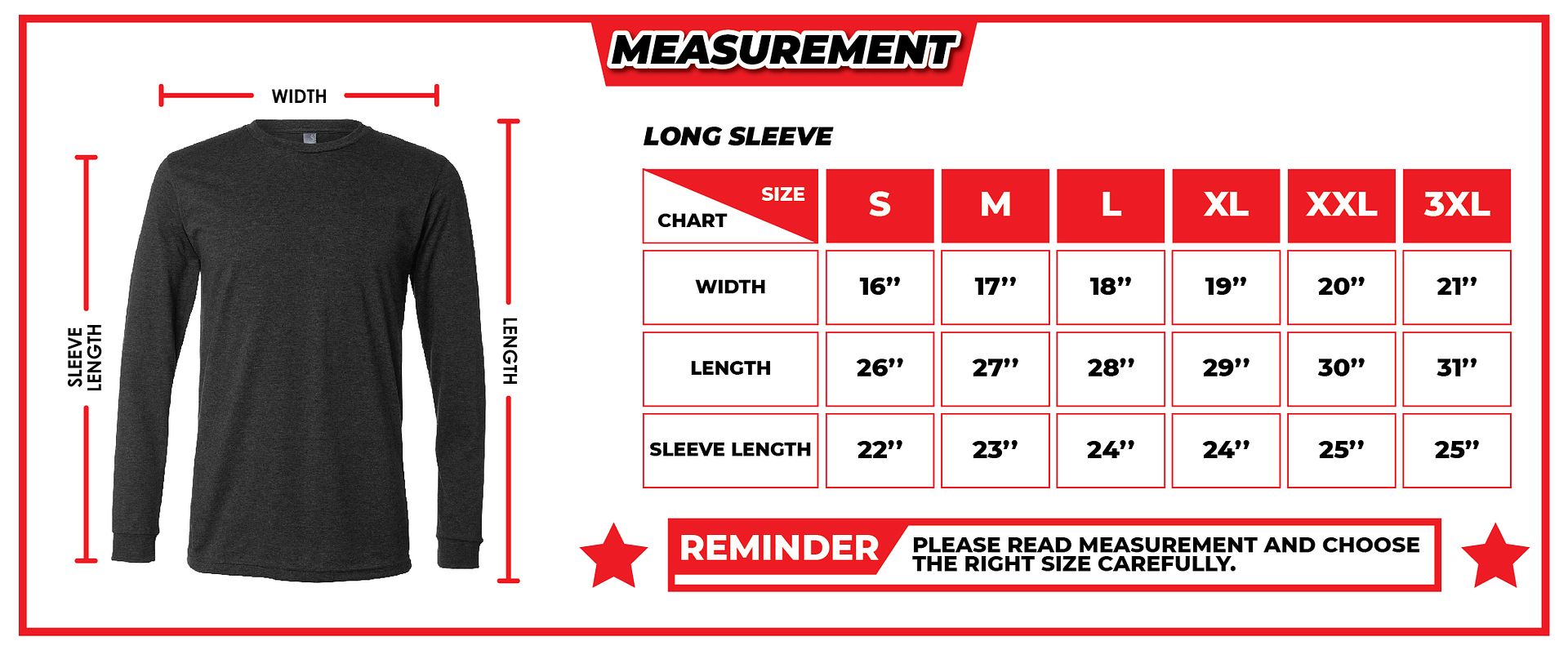 Measurement Baju Long Sleeve.jpg Photo by azavenue Photobucket